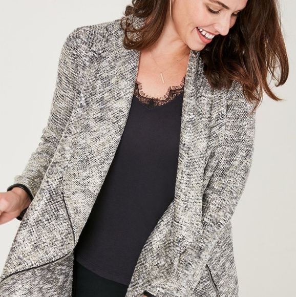 Stella & Dot Metallic Moto Jacket - Picture 1 of 3